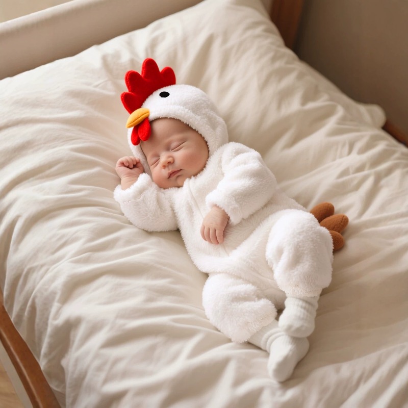 ชุดรอมเปอร์เด็กแรกเกิดสีขาวลาย - Cotton Baby Onesies Zipper บทวิจารณ์และราคา