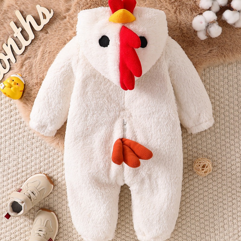 ชุดรอมเปอร์เด็กแรกเกิดสีขาวลาย - Cotton Baby Onesies Zipper บทวิจารณ์และราคา