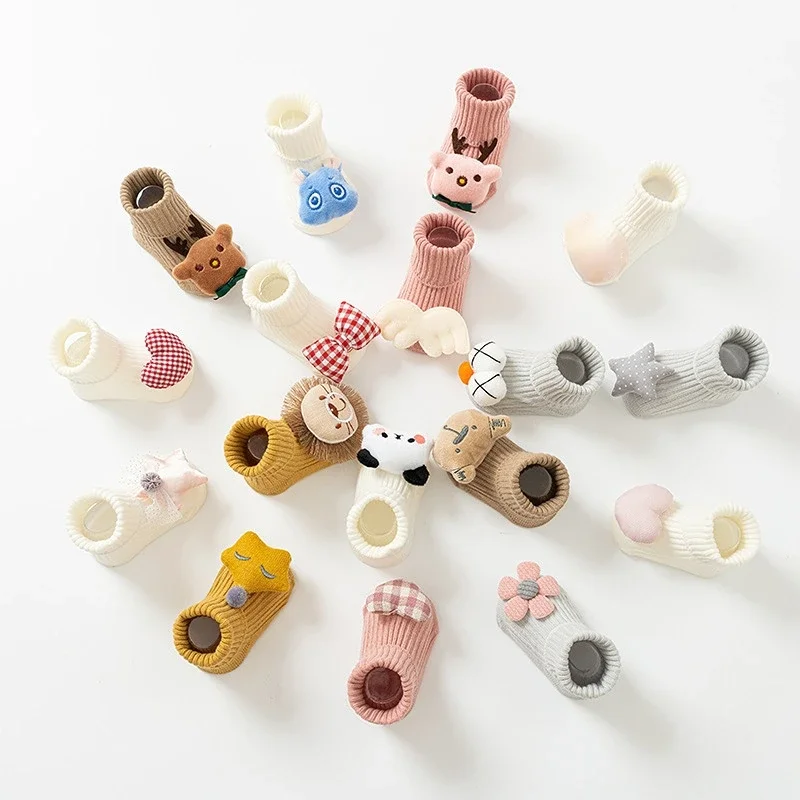 ถุงเท้าเด็กอ่อนลายการ์ตูนน่ารั - Unisex Baby Socks Non Slip บทวิจารณ์และราคา