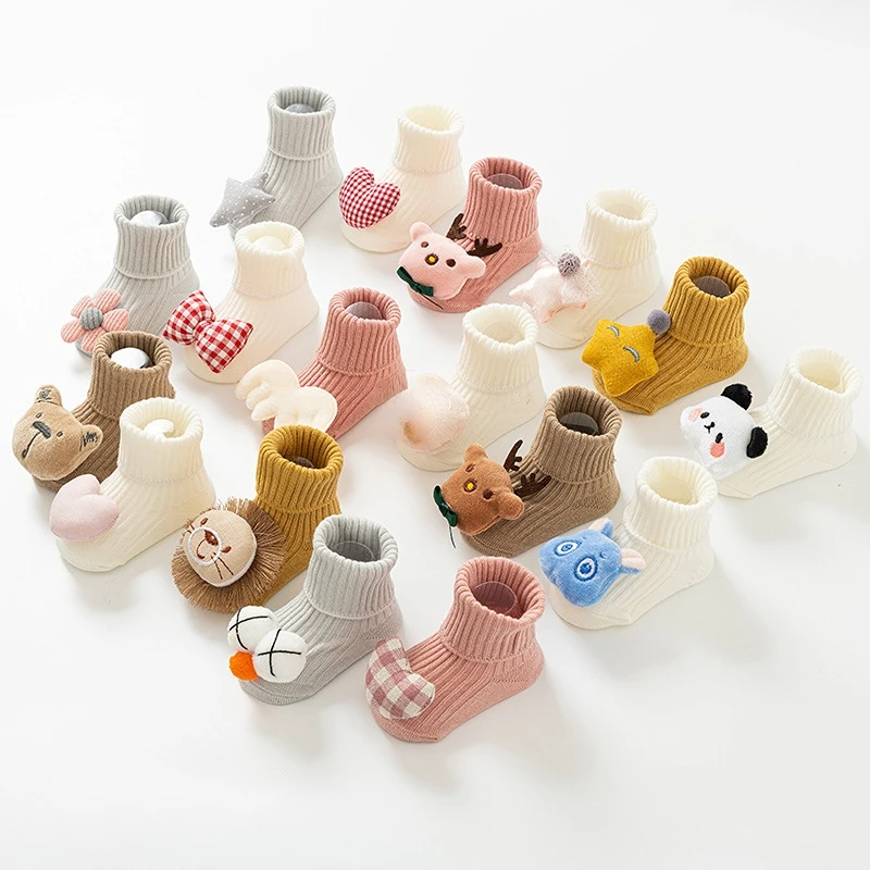 ถุงเท้าเด็กอ่อนลายการ์ตูนน่ารั - Unisex Baby Socks Non Slip บทวิจารณ์และราคา