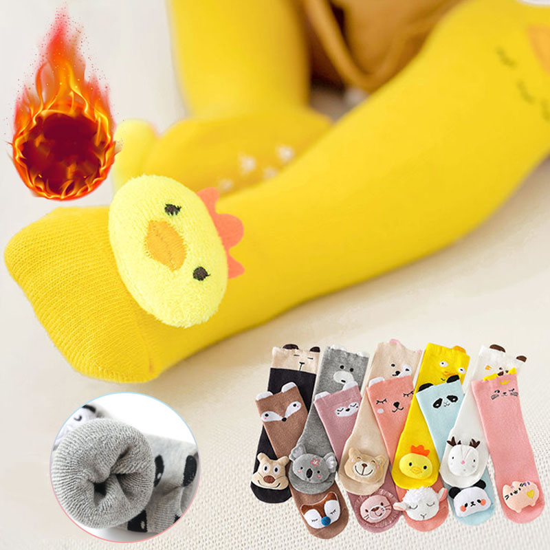 ถุงเท้าเด็กหนานุ่มลายการ์ตูน 3 - Unisex Baby Socks Non Slip บทวิจารณ์และราคา
