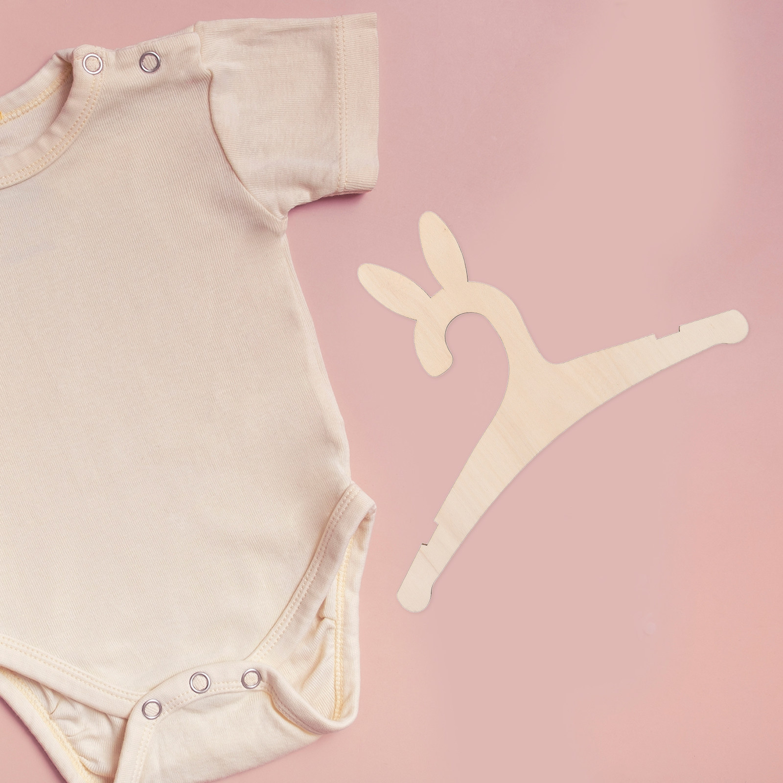 ไม้แขวนเสื้อผ้าเด็กทำจากไม้ 5  - Baby Clothes บทวิจารณ์และราคา